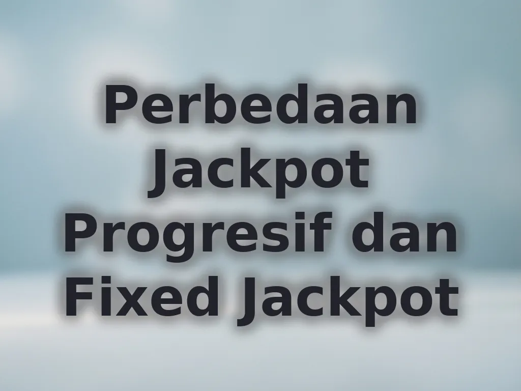 Perbedaan Jackpot Progresif dan Fixed Jackpot